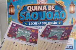 Quina de São João 2026 tem prêmio de R$ 260 milhões; sorteio é domingo