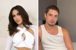 Anitta e Danilo Mesquita são flagrados deixando teatro juntos no Rio