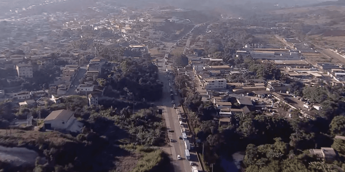 BR-040, em Congonhas — Foto: Reprodução/TV Globo