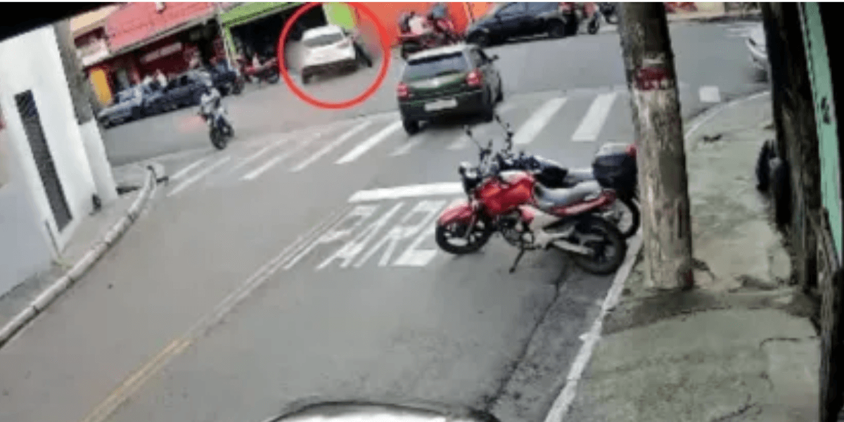 Motorista que atropelou crianças em SP - Foto:  TVSBC/Reprodução