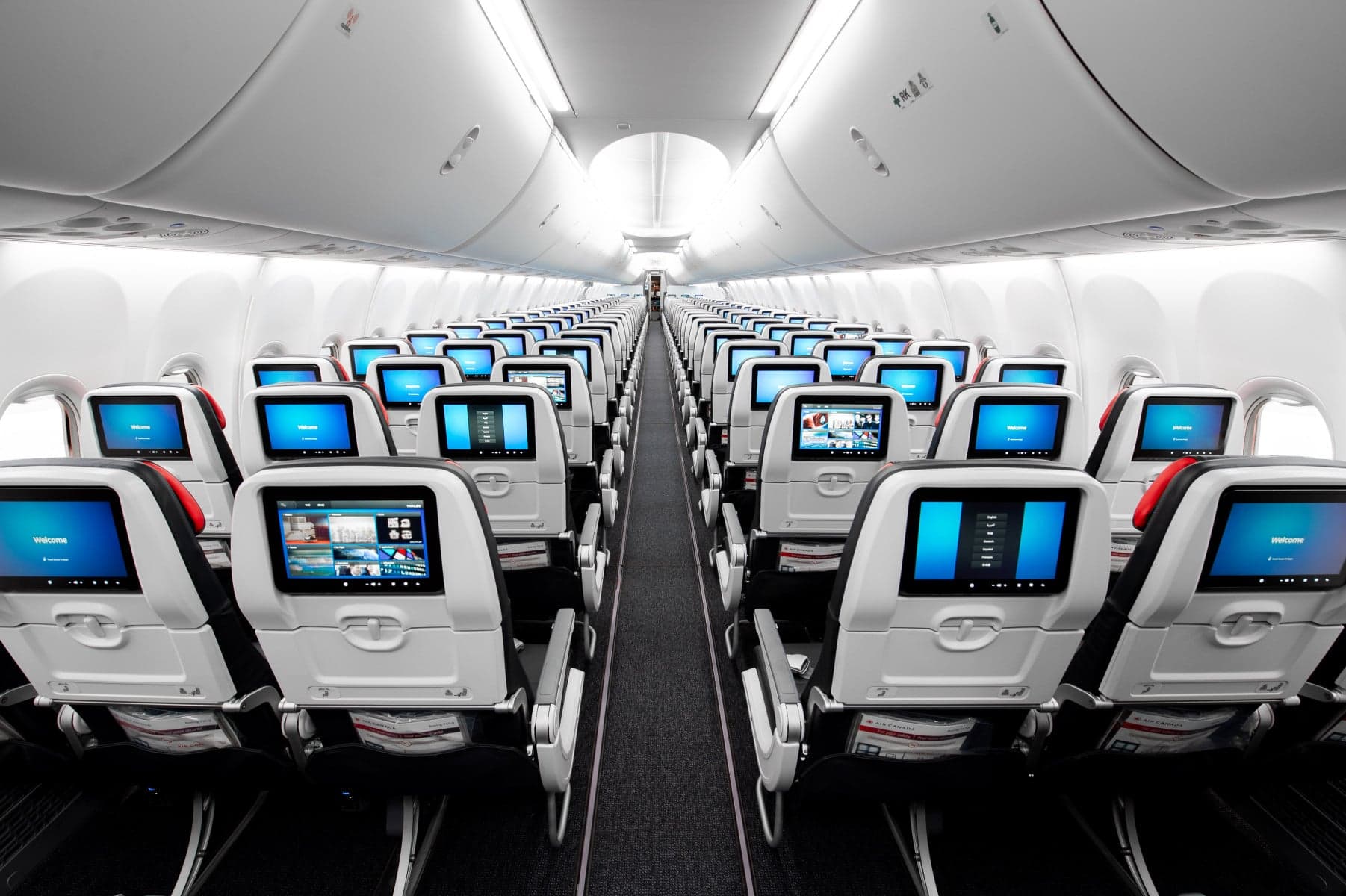 Interior de um avião - Imagem ilustrativa