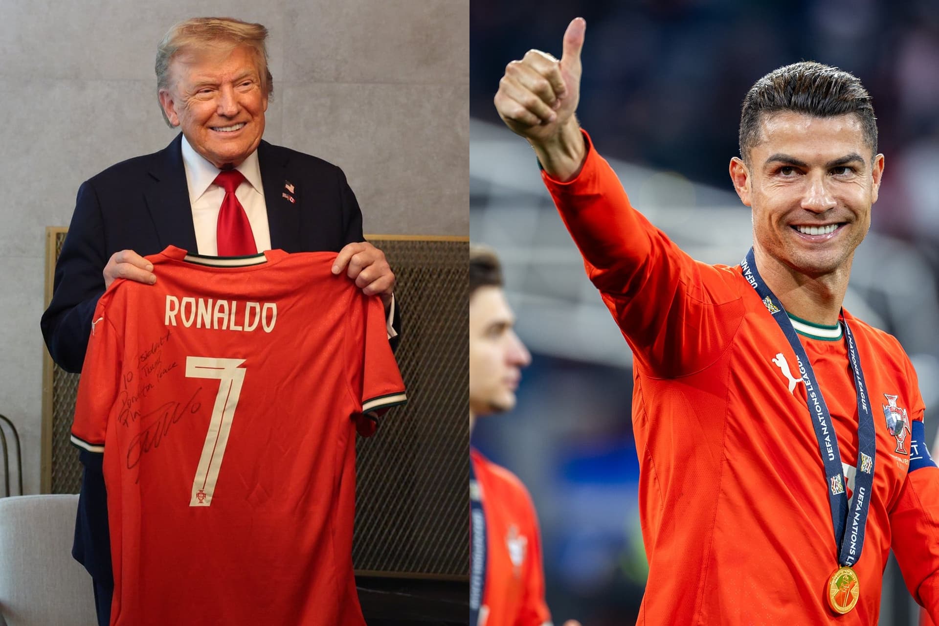 Cristiano Ronaldo visita Trump na Casa Branca
