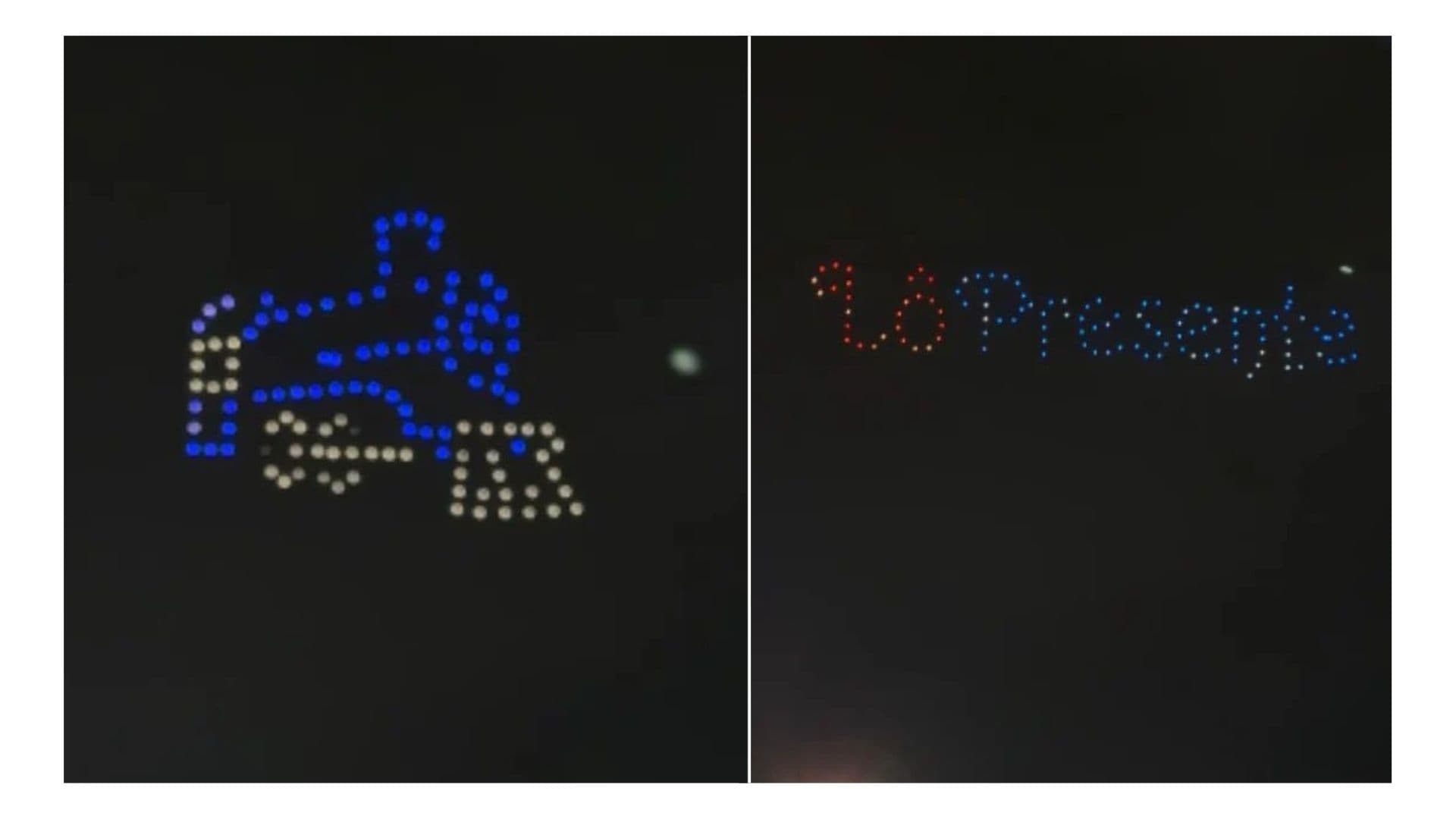 Show de drones na Rua Sapucaí homenageia Lô Borges em Belo Horizonte