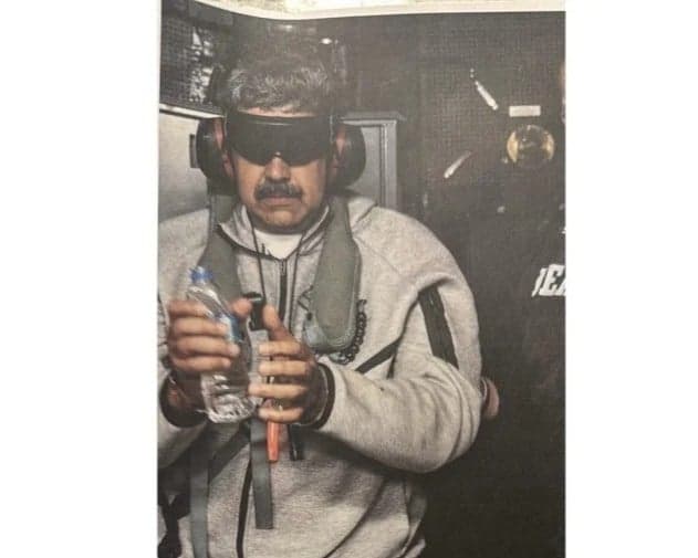 Trump divulga imagem de Maduro algemado após ataque dos EUA à Venezuela