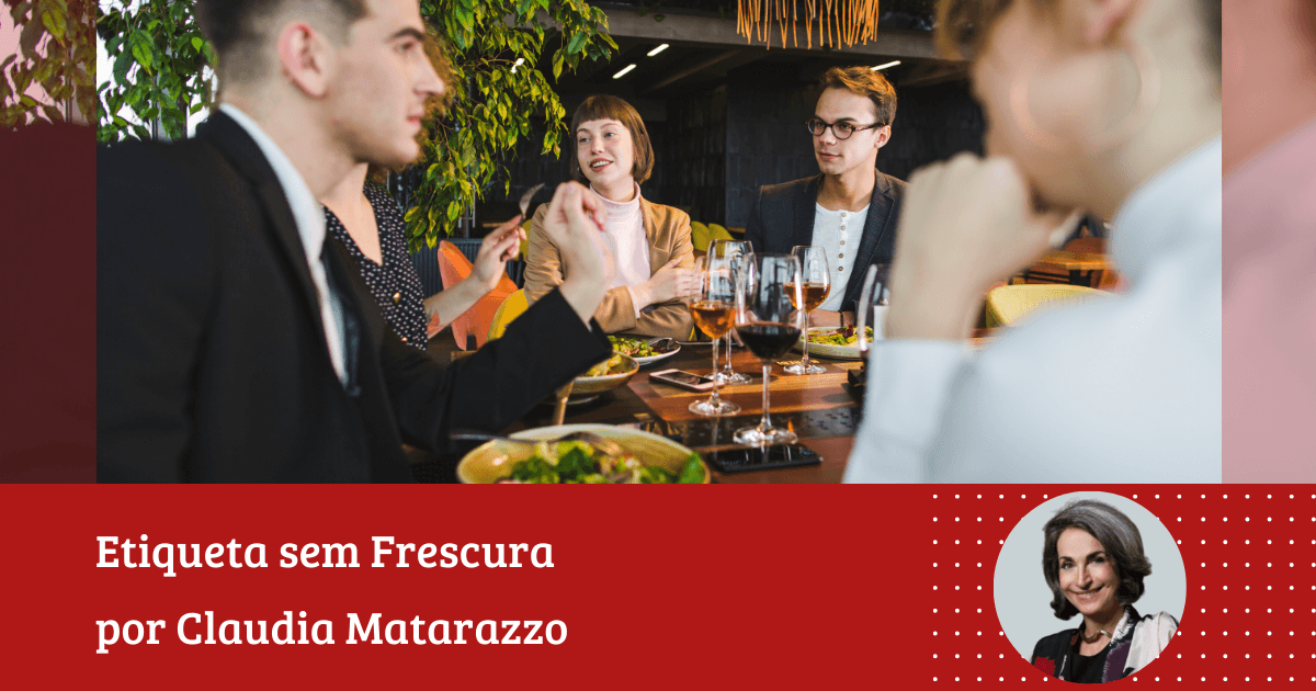 Claudia Matarazzo: ‘Mesa formal: relaxe e não pague mico’