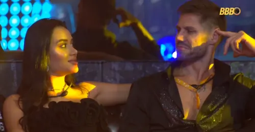 Jonas e Jordana se beijam pela primeira vez no BBB 26