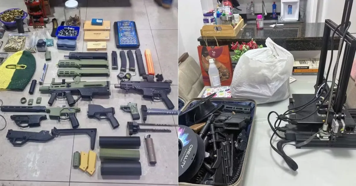 Operação mira grupo que produzia peças de armas em impressoras 3D em vários estados