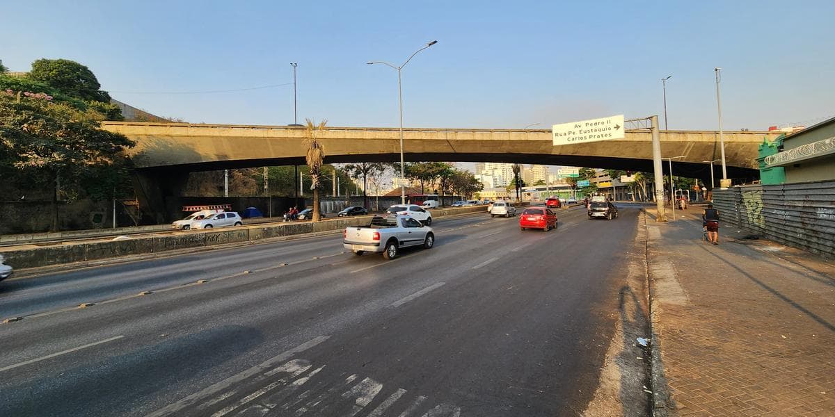Viaduto Helena Greco, no Centro de BH (Maurício Vieira / Hoje em Dia)