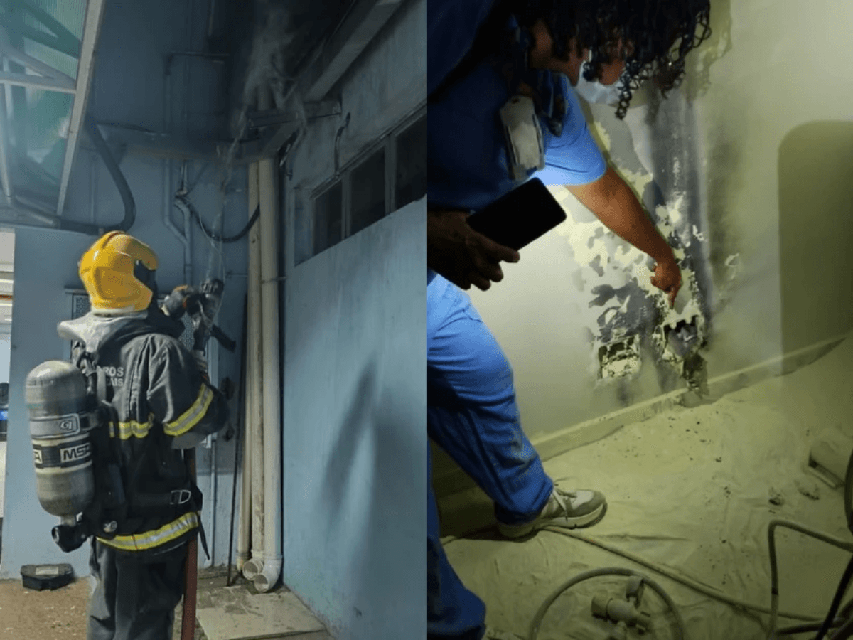 UTI de hospital em Sete Lagoas pega fogo